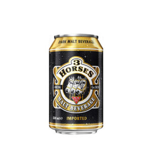 3 Horses Dark Malt Beverage Can 330ml