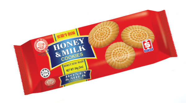 HUP SENG Honey & Milk Cookies 84g
