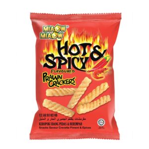 Miaow Miaow Hot & Spicy Prawns Crackers 60g