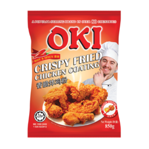 Oki Fried Chicken Coating Hot & Spicy 850g